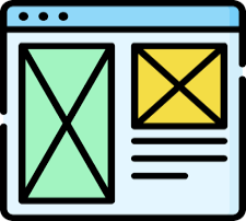 image showing wireframe page layout